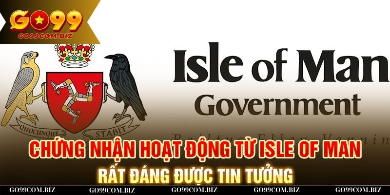 Giấy chứng nhận hoạt động từ Isle Of Man